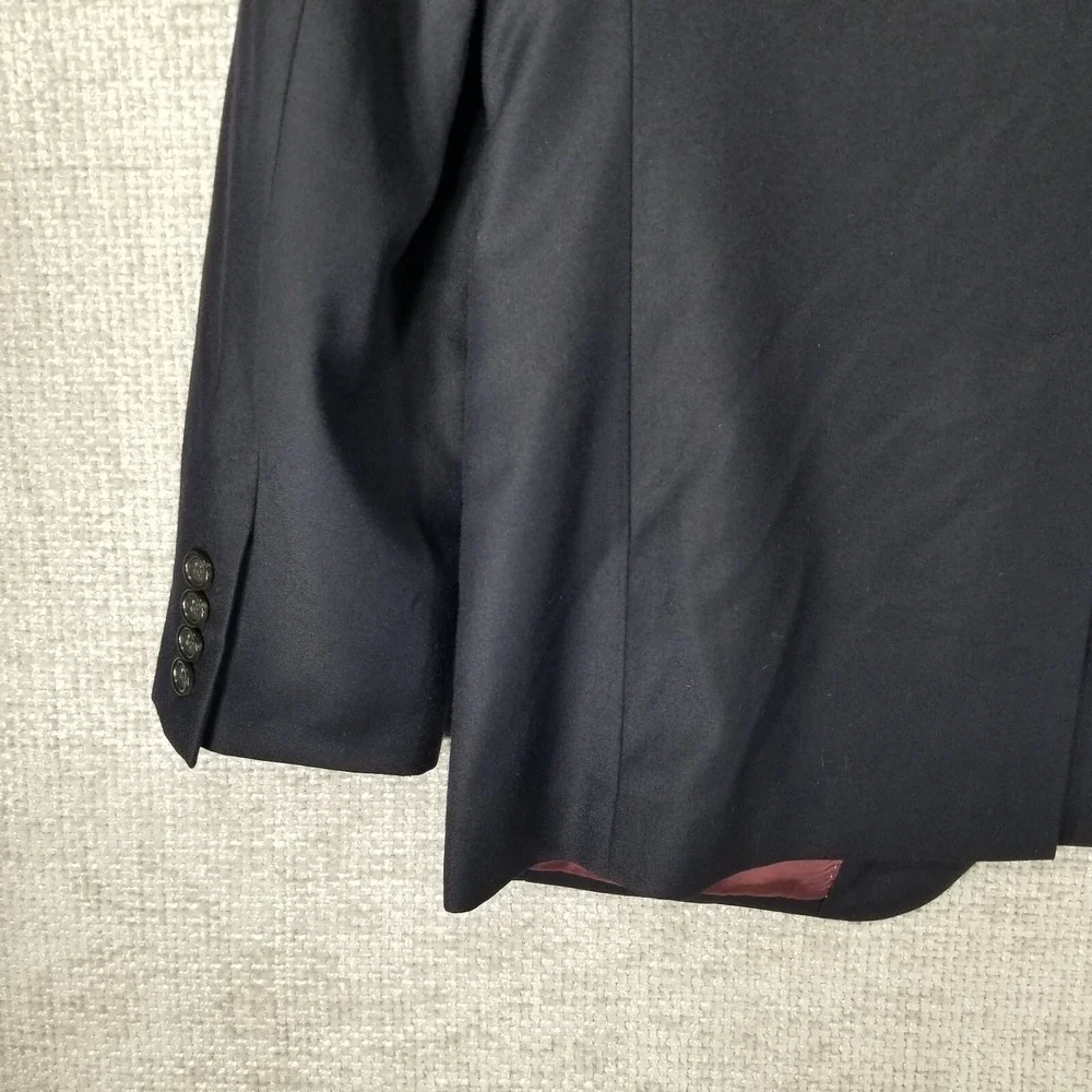J. Crew Ludlow Jacket Men's 42R Dark‎ Navy Blue Wool Sport Coat Blazer